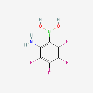 (2-Amino-3,4,5,6-tetrafluorophenyl)boronic acid