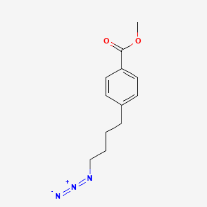 molecular formula C12H15N3O2 B8231761 Benzoic acid, 4-(4-azidobutyl)-, methyl ester CAS No. 141019-01-4