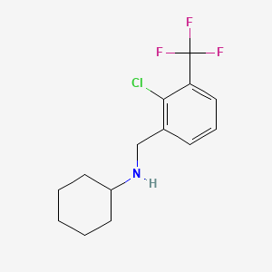 molecular formula C14H17ClF3N B8231814 N-(2-Chloro-3-(trifluoromethyl)benzyl)cyclohexanamine 