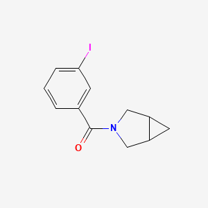 molecular formula C12H12INO B8231854 3-Azabicyclo[3.1.0]hexan-3-yl(3-iodophenyl)methanone 