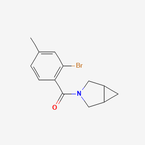 molecular formula C13H14BrNO B8231855 3-Azabicyclo[3.1.0]hexan-3-yl(2-bromo-4-methylphenyl)methanone 