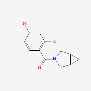 molecular formula C13H14BrNO2 B8231857 3-Azabicyclo[3.1.0]hexan-3-yl(2-bromo-4-methoxyphenyl)methanone 