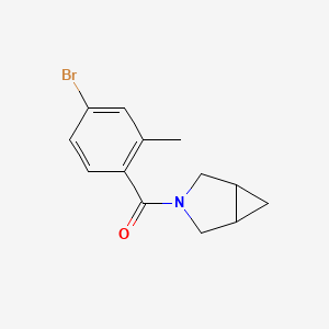 molecular formula C13H14BrNO B8231866 3-Azabicyclo[3.1.0]hexan-3-yl(4-bromo-2-methylphenyl)methanone 