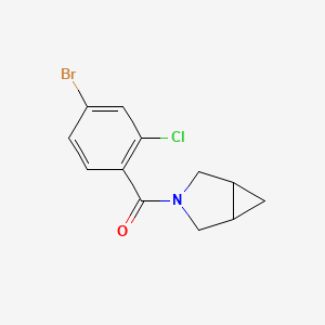 molecular formula C12H11BrClNO B8231879 3-Azabicyclo[3.1.0]hexan-3-yl(4-bromo-2-chlorophenyl)methanone 