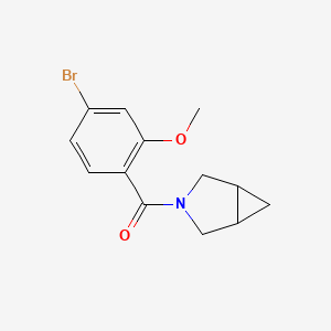 molecular formula C13H14BrNO2 B8231891 3-Azabicyclo[3.1.0]hexan-3-yl(4-bromo-2-methoxyphenyl)methanone 