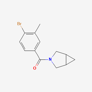 molecular formula C13H14BrNO B8231892 3-Azabicyclo[3.1.0]hexan-3-yl(4-bromo-3-methylphenyl)methanone 