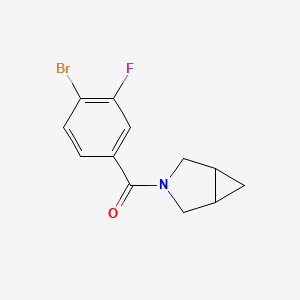molecular formula C12H11BrFNO B8231895 3-Azabicyclo[3.1.0]hexan-3-yl(4-bromo-3-fluorophenyl)methanone 