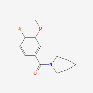 molecular formula C13H14BrNO2 B8231897 3-Azabicyclo[3.1.0]hexan-3-yl(4-bromo-3-methoxyphenyl)methanone 