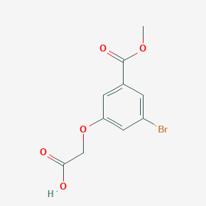 molecular formula C10H9BrO5 B8231903 2-(5-Bromo-3-methoxycarbonyl-phenoxy)-acetic acid 