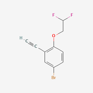 molecular formula C10H7BrF2O B8231910 4-Bromo-1-(2,2-difluoroethoxy)-2-ethynylbenzene 