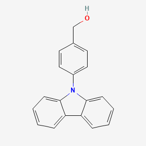 molecular formula C19H15NO B8231957 (4-(9h-咔唑-9-基)苯基)甲醇 