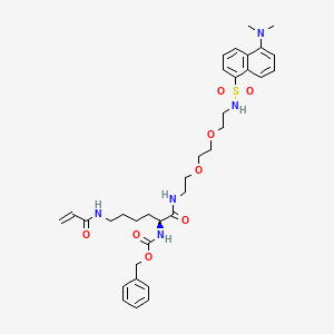 molecular formula C35H47N5O8S B8231966 N-alpha-Carbobenzyloxy-N-epsilon-acryloyl-L-lysine(2-(2-dansylaminoethoxy)ethoxy)ethanamide 