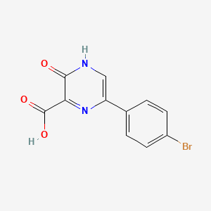 molecular formula C11H7BrN2O3 B8232093 5-(4-bromophenyl)-2-oxo-1H-pyrazine-3-carboxylic acid 