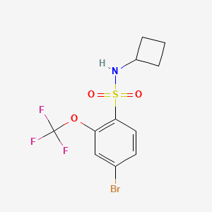 4-bromo-N-cyclobutyl-2-(trifluoromethoxy)benzenesulfonamide