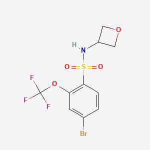 4-Bromo-N-(oxetan-3-yl)-2-(trifluoromethoxy)benzenesulfonamide
