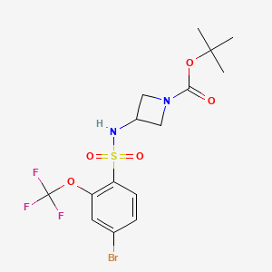 tert-Butyl 3-(4-bromo-2-(trifluoromethoxy)phenylsulfonamido)azetidine-1-carboxylate