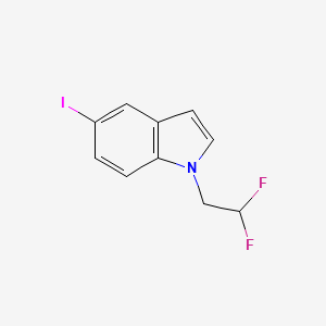 molecular formula C10H8F2IN B8232216 1-(2,2-Difluoroethyl)-5-iodo-1H-indole 