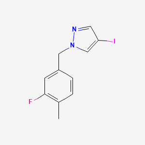 1-(3-Fluoro-4-methylbenzyl)-4-iodo-1H-pyrazole