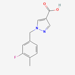 1-(3-Fluoro-4-methylbenzyl)-1H-pyrazole-4-carboxylic acid