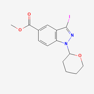 methyl 3-iodo-1-(tetrahydro-2H-pyran-2-yl)-1H-indazole-5-carboxylate