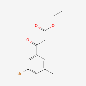 molecular formula C12H13BrO3 B8232261 Ethyl 3-(3-bromo-5-methylphenyl)-3-oxopropanoate 