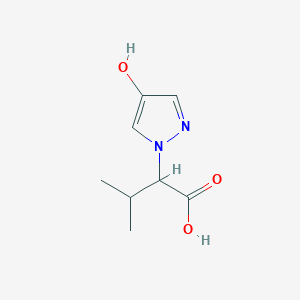 molecular formula C8H12N2O3 B8232284 2-(4-Hydroxy-1H-pyrazol-1-YL)-3-methylbutanoic acid 