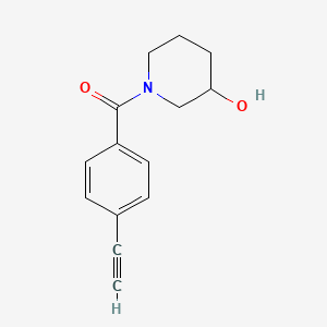 molecular formula C14H15NO2 B8232295 (4-Ethynylphenyl)(3-hydroxypiperidin-1-yl)methanone 