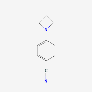 molecular formula C10H10N2 B8232297 4-(Azetidin-1-yl)benzonitrile CAS No. 162377-66-4