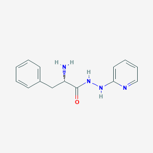 molecular formula C14H16N4O B8232320 (2S)-2-amino-3-phenyl-N'-pyridin-2-ylpropanehydrazide 