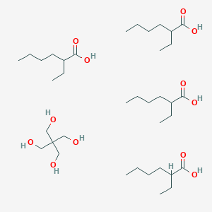 molecular formula C37H76O12 B8232377 2,2-Bis(hydroxymethyl)propane-1,3-diol;2-ethylhexanoic acid 