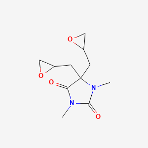 molecular formula C11H16N2O4 B8232406 1,3-Dimethyl-5,5-bis(oxiran-2-ylmethyl)imidazolidine-2,4-dione 