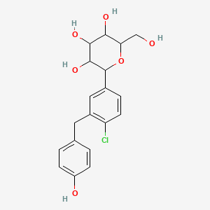 ((2R,3S,4R,5R,6S)-6-(4-chloro-3-(4-((S)-tetrahydrofuran-3-yloxy)benzyl)phenyl)-3,4,5-trihydroxytetrahydro-2H-pyran-2-yl)Methyl acetate