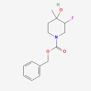 molecular formula C14H18FNO3 B8232477 Benzyl 3-fluoro-4-hydroxy-4-methylpiperidine-1-carboxylate 