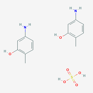 molecular formula C14H20N2O6S B082325 Bis(3-hydroxy-p-tolylammonium) sulphate CAS No. 10422-66-9