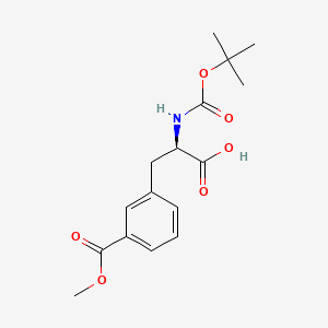(2R)-3-(3-methoxycarbonylphenyl)-2-[(2-methylpropan-2-yl)oxycarbonylamino]propanoic acid