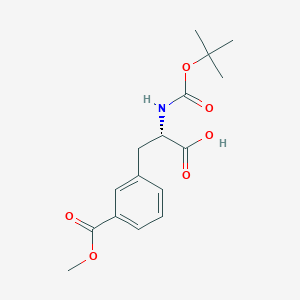 (2S)-3-(3-methoxycarbonylphenyl)-2-[(2-methylpropan-2-yl)oxycarbonylamino]propanoic acid