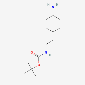 molecular formula C13H26N2O2 B8232563 tert-Butyl 2-(4-aminocyclohexyl)ethylcarbamate 