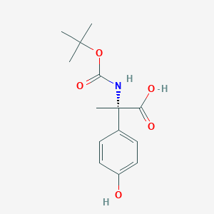 (2S)-2-(4-hydroxyphenyl)-2-[(2-methylpropan-2-yl)oxycarbonylamino]propanoic acid