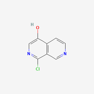 molecular formula C8H5ClN2O B8232666 1-Chloro-2,7-naphthyridin-4-ol 