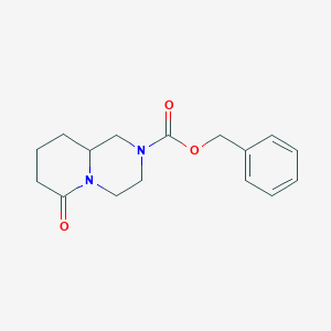 benzyl 6-oxo-3,4,7,8,9,9a-hexahydro-1H-pyrido[1,2-a]pyrazine-2-carboxylate