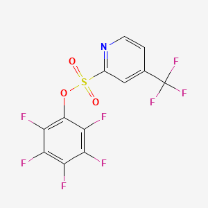 (2,3,4,5,6-Pentafluorophenyl) 4-(trifluoromethyl)pyridine-2-sulfonate