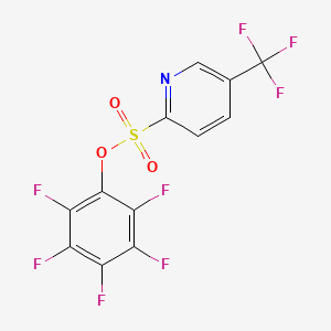(2,3,4,5,6-Pentafluorophenyl) 5-(trifluoromethyl)pyridine-2-sulfonate