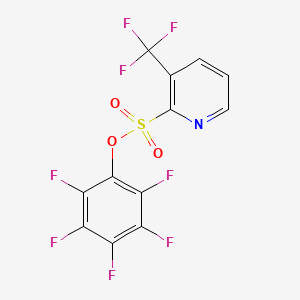 molecular formula C12H3F8NO3S B8232749 (2,3,4,5,6-Pentafluorophenyl) 3-(trifluoromethyl)pyridine-2-sulfonate 