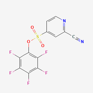 (2,3,4,5,6-Pentafluorophenyl) 2-cyanopyridine-4-sulfonate