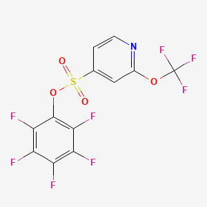 (2,3,4,5,6-Pentafluorophenyl) 2-(trifluoromethoxy)pyridine-4-sulfonate