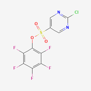 molecular formula C10H2ClF5N2O3S B8232779 (2,3,4,5,6-Pentafluorophenyl) 2-chloropyrimidine-5-sulfonate 