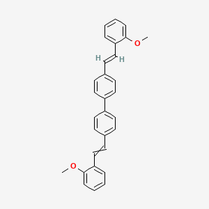 1-methoxy-2-[2-[4-[4-[(E)-2-(2-methoxyphenyl)ethenyl]phenyl]phenyl]ethenyl]benzene