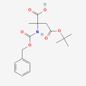 2-Methyl-4-[(2-methylpropan-2-yl)oxy]-4-oxo-2-(phenylmethoxycarbonylamino)butanoic acid