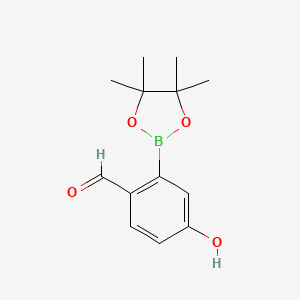 4-Hydroxy-2-(4,4,5,5-tetramethyl-1,3,2-dioxaborolan-2-YL)benzaldehyde