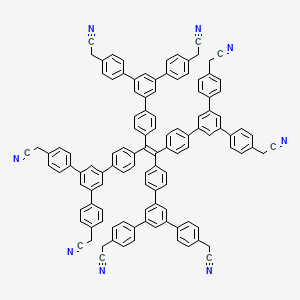 2,2',2'',2''',2'''',2''''',2'''''',2'''''''-((Ethene-1,1,2,2-tetrayltetrakis(benzene-4,1-diyl))tetrakis([1,1':3',1''-terphenyl]-5',4,4''-triyl))octaacetonitrile
